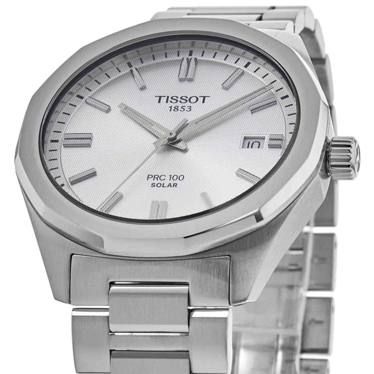 PRC100 Solar Silver Dial Stainless Steel Men's Watch T151.422.11.031.00 - Image 2
