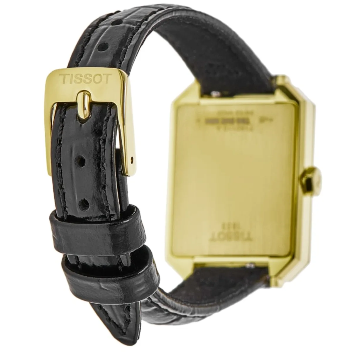 SRV Black Mother of Pearl Dial Leather Strap Women's Watch T160.110.36.126.00 - Image 4