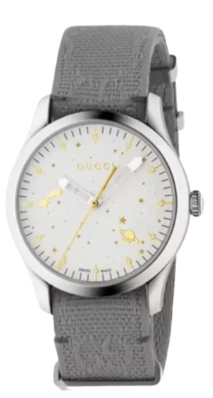 G-Timeless White Dial Nylon Strap Women's Watch YA1264184