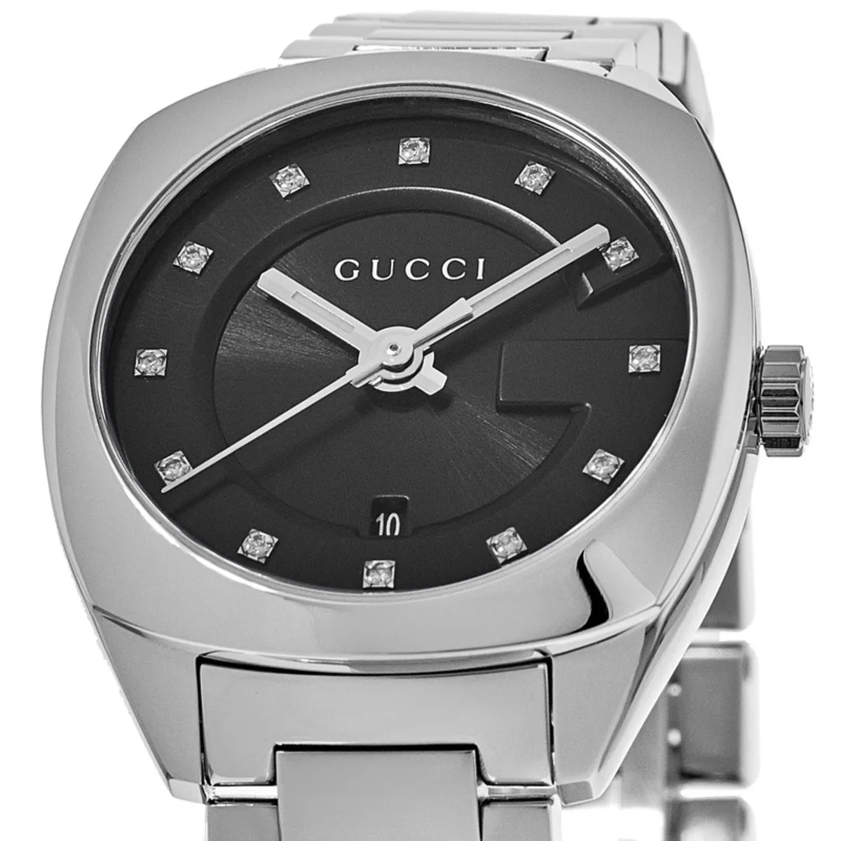 GG2570 Black Diamond Dial Stainless Steel Women's Watch YA142503 - Image 3